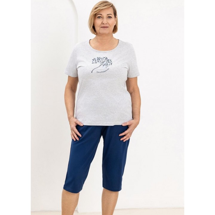 Женская пижама REGINA 732 темно-синего цвета / XXL