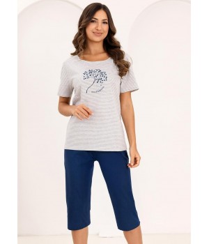 Женская пижама REGINA 732 темно-синего цвета /L