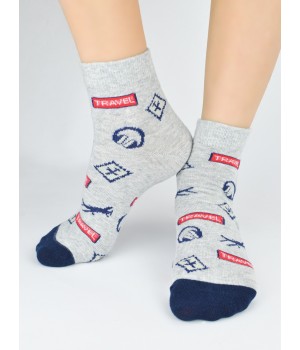 Детские носки до щиколотки NOVITI SB132-B-02, размеры 31-34