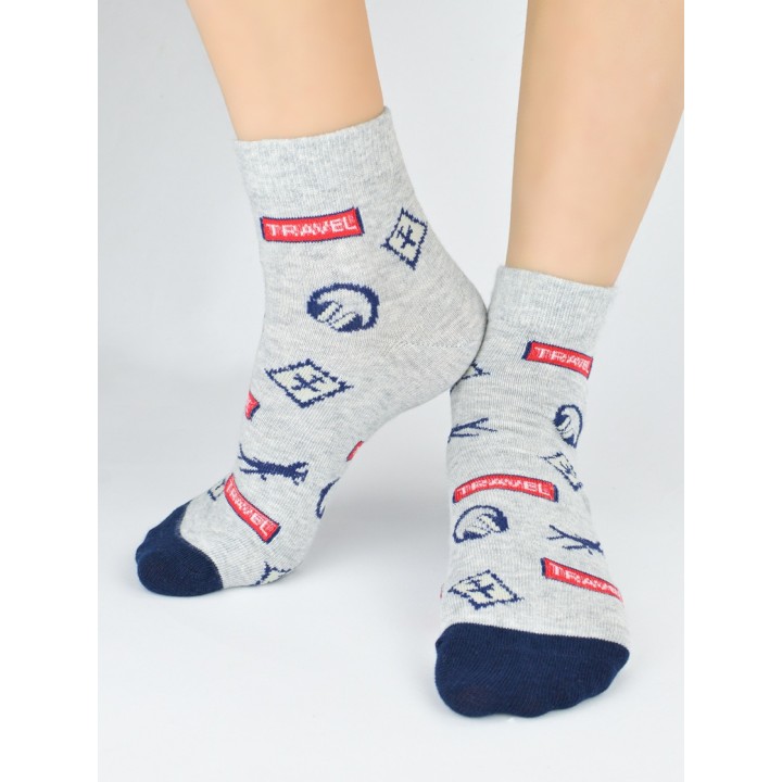 Детские носки до щиколотки NOVITI SB132-B-02, размеры 31-34