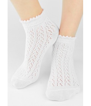 Носки NOVITI SB112-G-01 белые, размеры 23-26