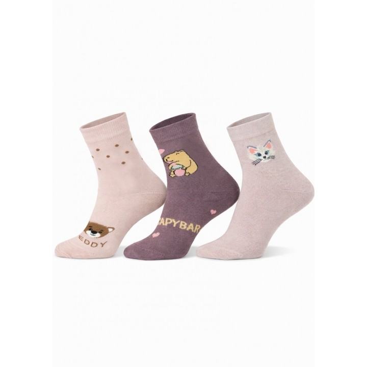 Носки до щиколотки NOVITI SB132-G-02 для девочек, размер 31-34