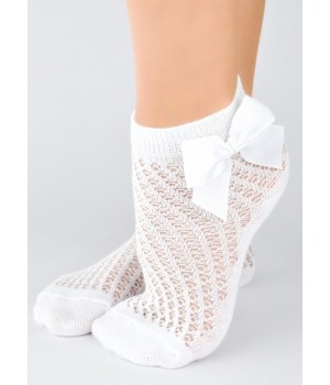 Носки NOVITI SB115-G-01 белые, размеры 35-38