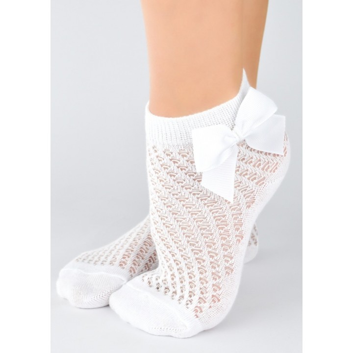 Носки NOVITI SB115-G-01 белые, размеры 35-38
