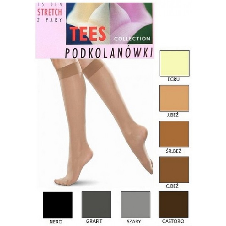 PODKOLANÓWKI TEES STRETCH uniwersalny szary