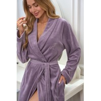 SZLAFROK L&L DAMSKI 2620 DŁUGI AMETYST /XL