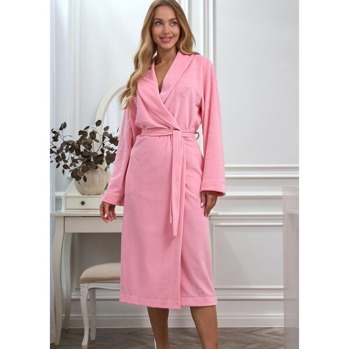 SZLAFROK L&L DAMSKI 2620 DŁUGI MORELA /XL