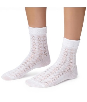 ШКАРПЕТКИ STEVEN 205 АЗРУЖНІ, БІЛІ, 38-40