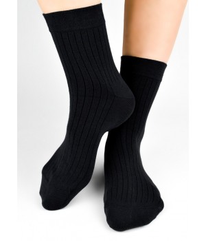Носки до щиколотки NOVITI SB178-M-01, черные, размеры 39-42