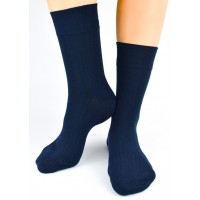 Носки NOVITI SB177-M-02 в рубчик, размер 43-46