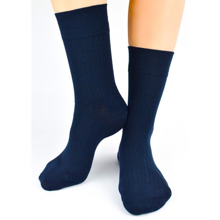Носки NOVITI SB177-M-02 в рубчик, размер 39-42