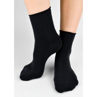 Носки NOVITI SB014-W-02 без ремешка, черные, размеры 39-42
