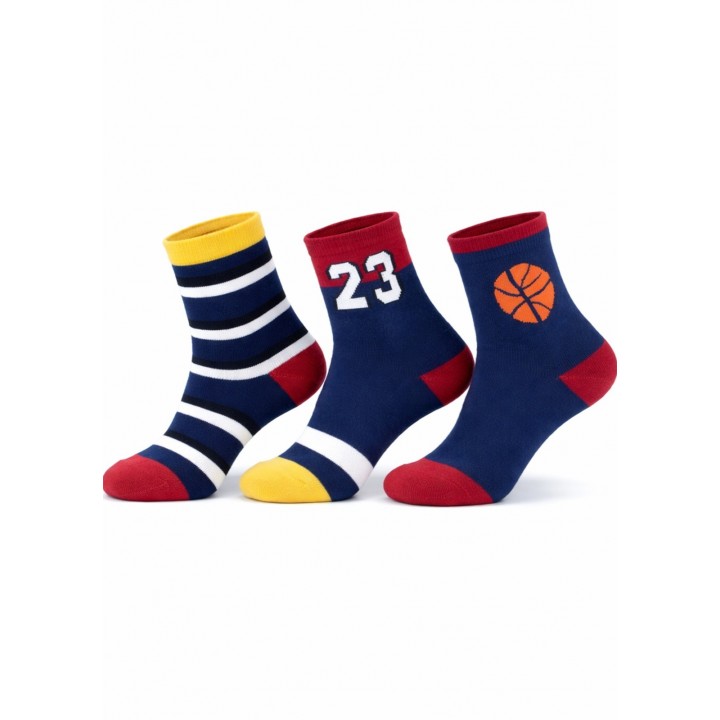 SKARPETY NOVITI SB168-B-03 CHŁOPIĘCE WZÓR 23-26