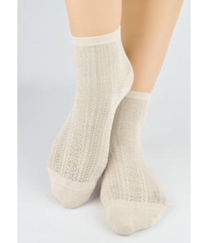 Носки NOVITI SB167-W-03 ШЕЛКОВЫЕ J БЕЖЕВЫЕ 36-41