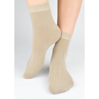 Носки NOVITI SB164-M-03, хлопок, бежевый, размеры 39-42