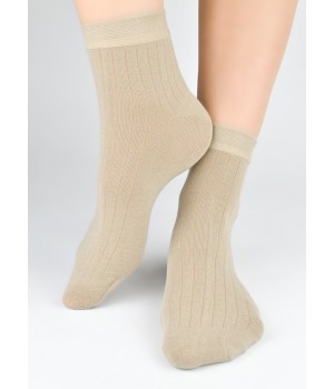 Носки NOVITI SB164-M-03, хлопок, бежевый, размеры 43-46