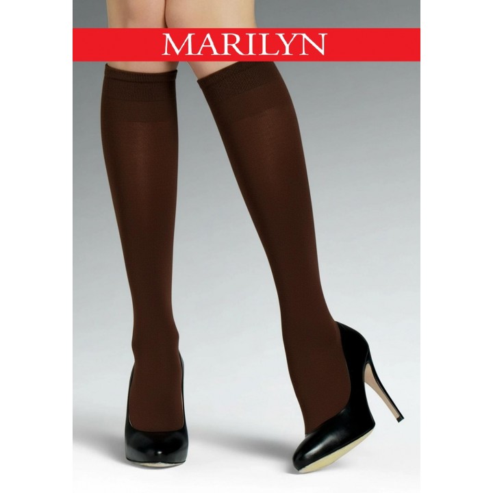 PODKOLANÓWKI MARILYN PIANO COTTON BRONZO