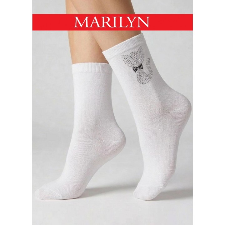 SKARPETY MARILYN DAMSKIE F83 WHITE 36/40