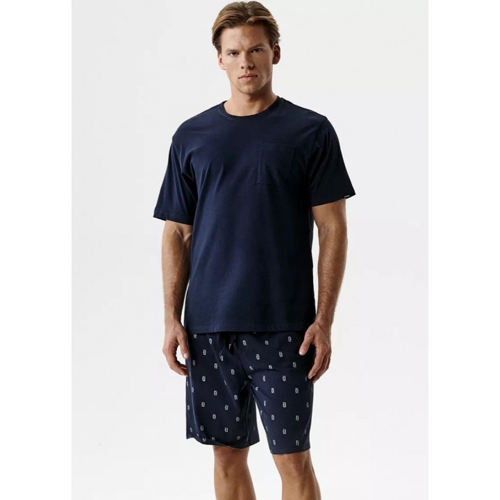 PIŻAMA ATLANTIC NMP-402 WL26 GRANATOWY /L