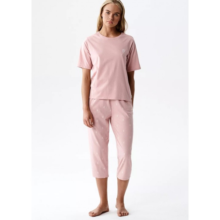 PIŻAMA ATLANTIC NLP-511 WL26 RÓŻOWY JASNY /S