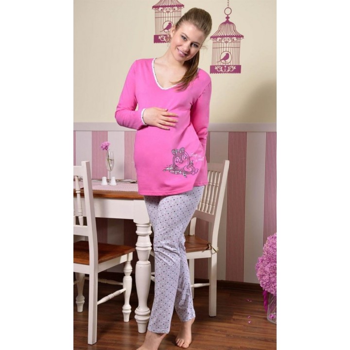 PIŻAMA TARO 782 DOMINIKA M różowy