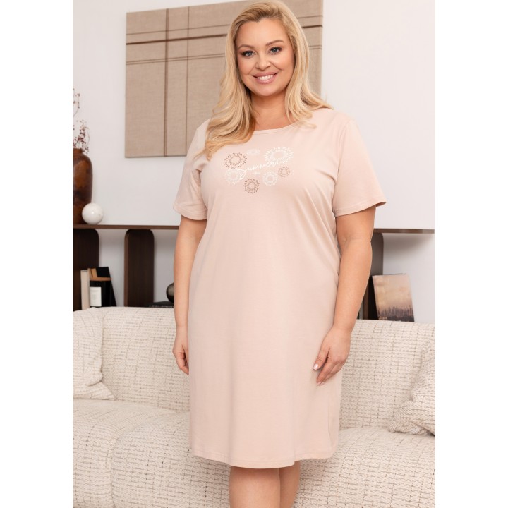 KOSZULA REGINA 2004 BEŻ /4XL