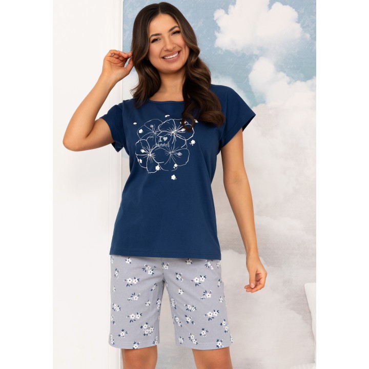 PIŻAMA REGINA 4003 GRANAT /XL