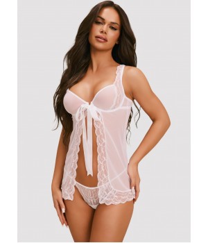 KOMPLET OBSESSIVE WEDDYA BABYDOLL I STRINGI L/XL