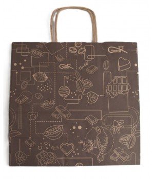 TORBA GATTA PAPIEROWA MAŁA CHOCOLATE