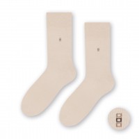 SKARPETY STEVEN 056 MĘSKIE GŁADKIE J BEŻ 39-41