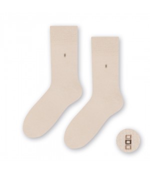 SKARPETY STEVEN 056 MĘSKIE GŁADKIE J BEŻ 39-41