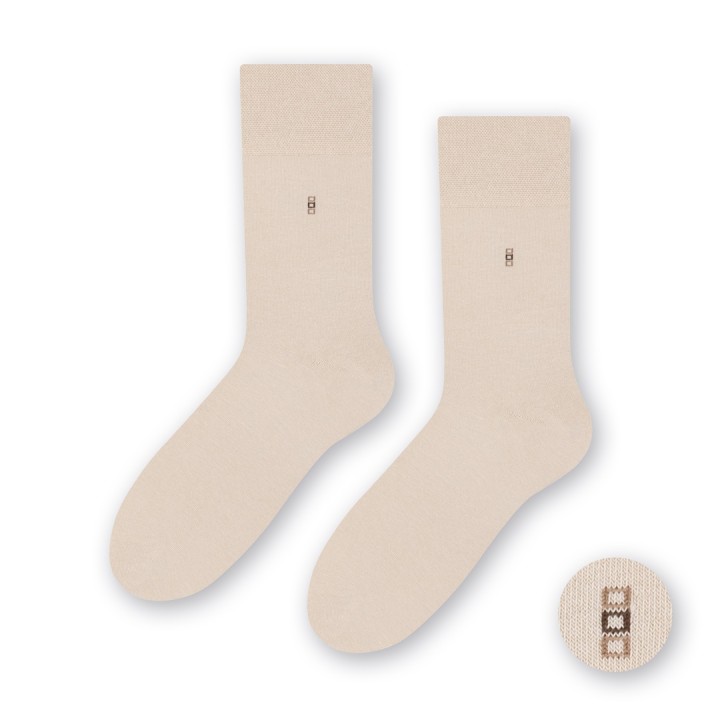 SKARPETY STEVEN 056 MĘSKIE GŁADKIE J BEŻ 39-41