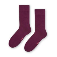 SKARPETY STEVEN 056 MĘSKIE GŁADKIE BORDO 39-41