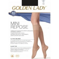PODKOLANÓWKI GOLDEN LADY MINI REPOSE 2-PAK 40 NERO S/M
