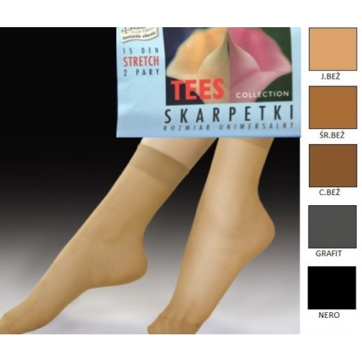 SKARPETY TEES STRETCH uniwersalny grafit