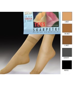 SKARPETY TEES STRETCH uniwersalny grafit