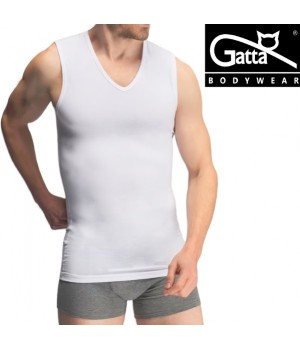 KOSZULKA GATTA BETWEEN V SEAMLESS COTTON BIA /XXL