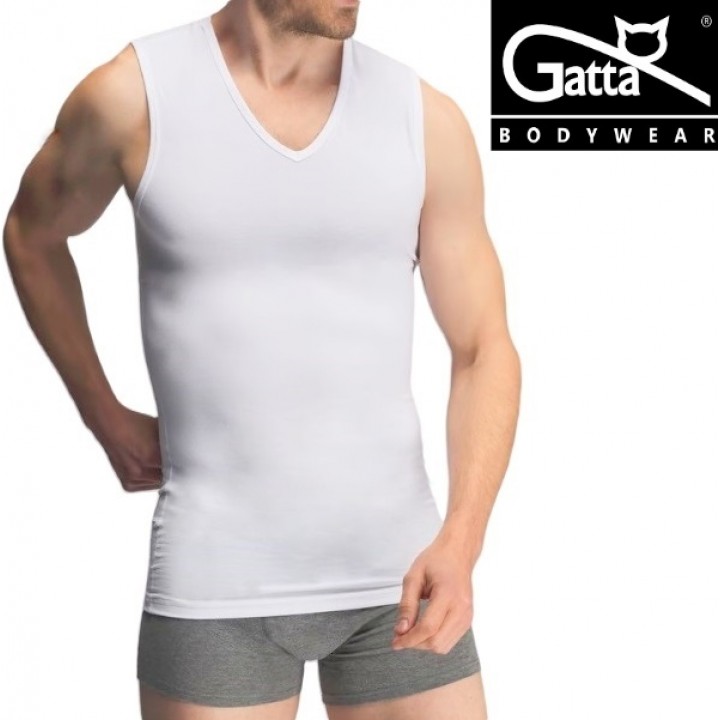 KOSZULKA GATTA BETWEEN V SEAMLESS COTTON BIA /XXL