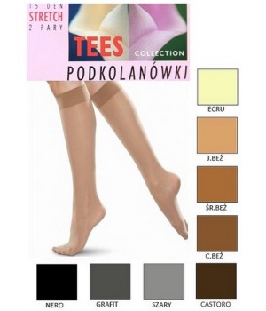 PODKOLANÓWKI TEES STRETCH NATURAL