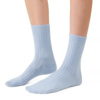SKARPETY STEVEN 130 WEŁNA BEZUCISKOWE DAM BŁĘKIT38-40