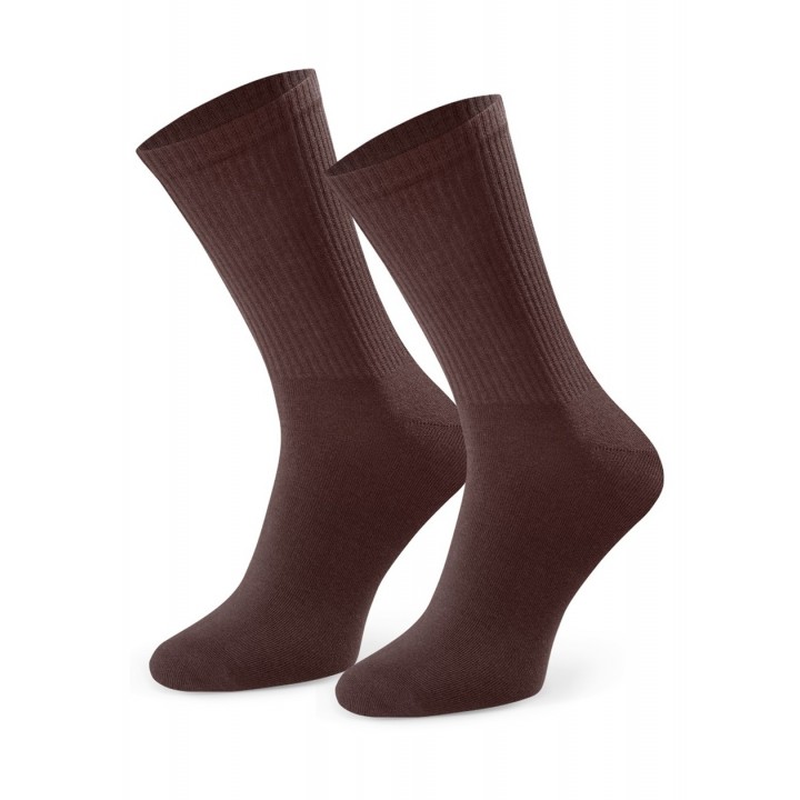 SKARPETY STEVEN 057 SPORT GŁADKIE BRĄZ 41-43