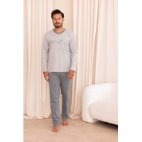 PIŻAMA REGINA MĘSKA 6010 J MELANGE /XXL