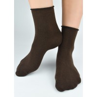 SKARPETY NOVITI SB014-W-12 BEZ ŚCIĄGACZA BRĄZ 35-38