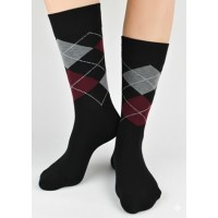 SKARPETY NOVITI SB182-M-09 CZARN/BORDO KRATA 43-46