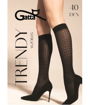 PODKOLANÓWKI GATTA TRENDYLINE KNEE SOCKS 40 WZ 05 NERO