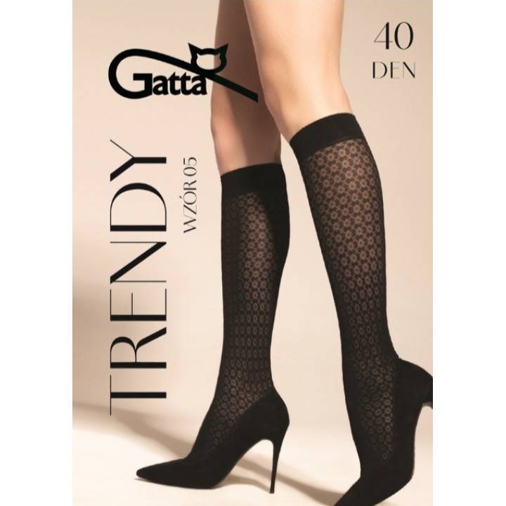 PODKOLANÓWKI GATTA TRENDYLINE KNEE SOCKS 40 WZ 05 NERO