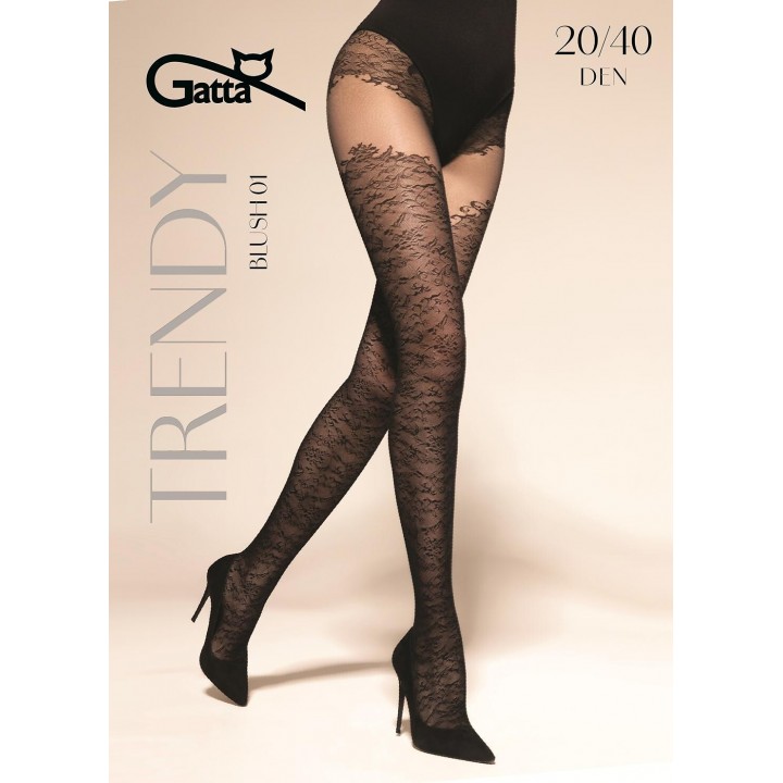 RAJSTOPY GATTA BLUSH WZ 01 NERO /3