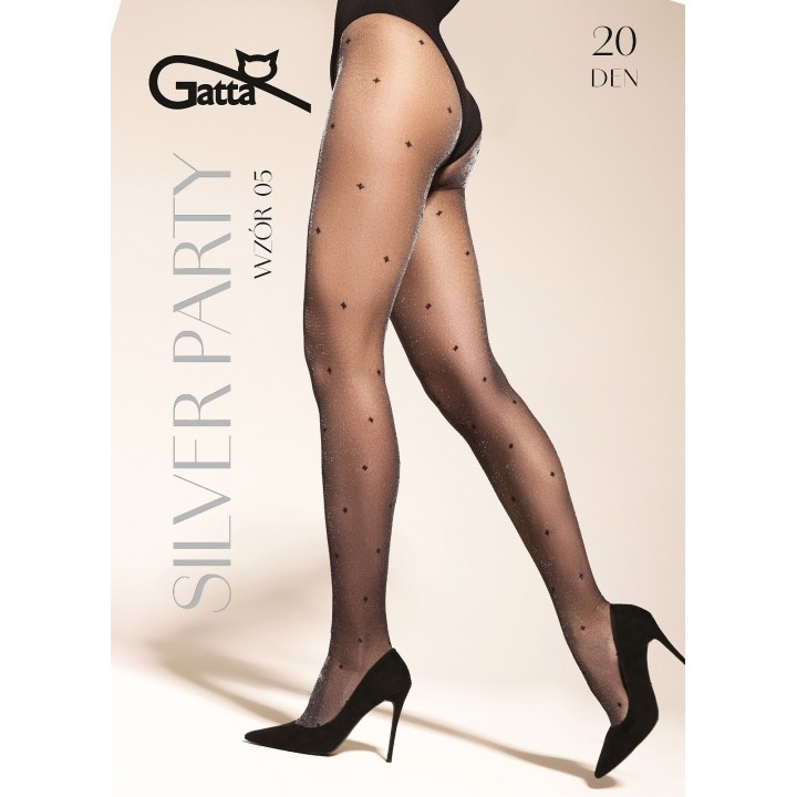 RAJSTOPY GATTA SILVER PARTY WZ 05 NERO/GOLD /2