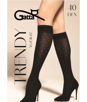 PODKOLANÓWKI GATTA TRENDYLINE KNEE SOCKS 40 WZ 07 NERO