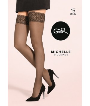 POŃCZOCHY GATTA MICHELLE 15 WZ 07 MOKA 5/6